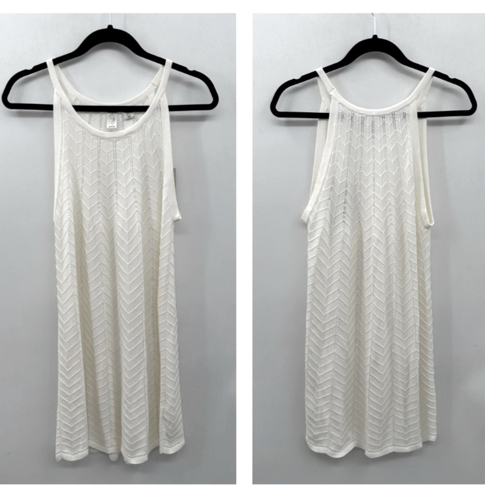 NWT JOIE crochet midi Scalloped soft knit spaghetti strap cottagecore dress XL